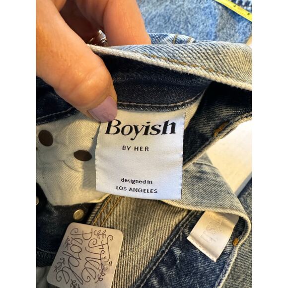 NEW Boyish‎ Free People Ziggy Jeans Sz 27 Straight Leg Loose - Picture 9 of 11